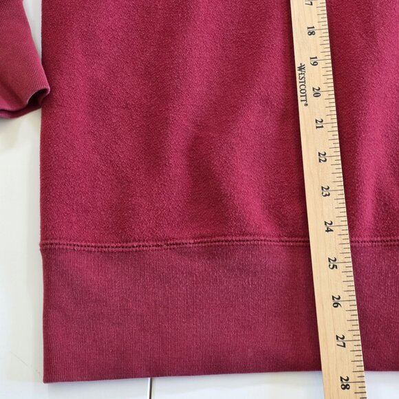 Roots Hoodie Men L Red LS 2 Way Zip Pockets Maple Leaf Beaver Embroidery Canada - Picture 7 of 15